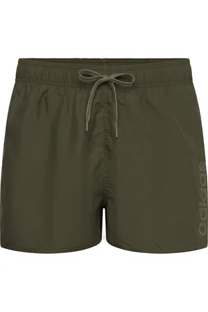adidas Essentials Logo Clx Shorts Very Short Length Sport Sport Clothing Sport Swimwear Sport Swim Shorts Khaki Green