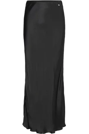 Mos Mosh Mmbriana Glossi Skirt Pitkä Hame Black