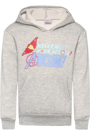 Marvel Sweats Tops Sweat-shirts & Hoodies Hoodies Grey
