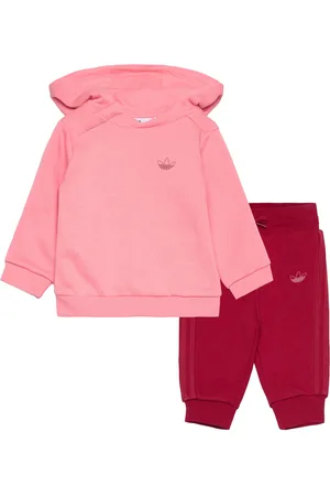 adidas Hoodie Set Sport Tracksuits Pink