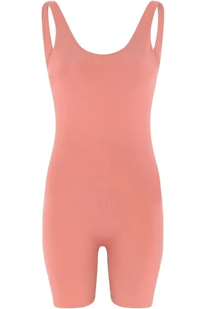 GIRLFRIEND COLLECTIVE Bike Unitard, Scoop Bottoms Jumpsuits Coral