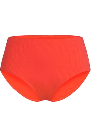 Hunkemöller Aruana Rib Rio Hw Swimwear Bikinis Bikini Bottoms High Waist Bikinis Orange
