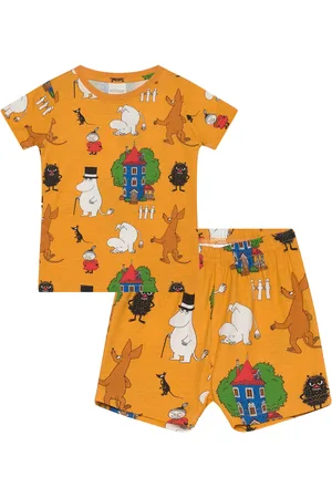 Mumin Huset Shortspyj Pyjamasetti Pyjama Yellow