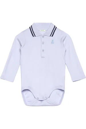 Benetton Bodysuit L/S Bodies Long-sleeved Blue