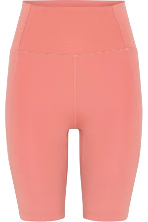 GIRLFRIEND COLLECTIVE Compressive High-Rise Bike Shorts Bottoms Shorts Cycling Shorts Coral