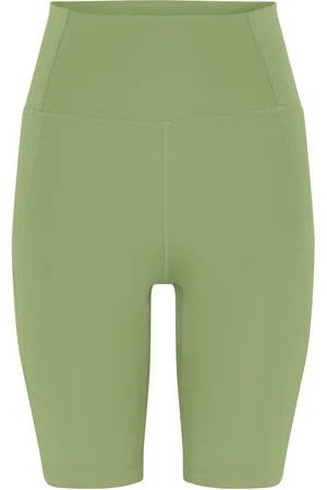 GIRLFRIEND COLLECTIVE Compressive High-Rise Bike Shorts Bottoms Shorts Cycling Shorts Green