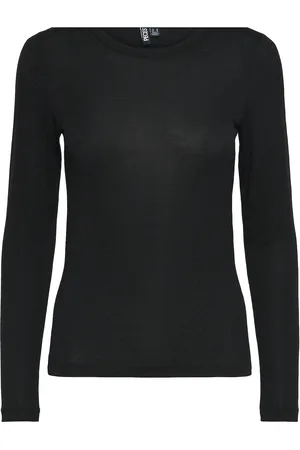 Pieces® Pcmaria Ls Top Noos Bc Tops T-shirts & Tops Long-sleeved Black