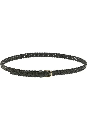 Pieces® Pcavery Leather Braided Slim Belt Noos Vyö Black