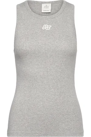 Munthe Tezza Tops T-shirts & Tops Sleeveless Grey