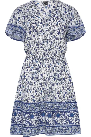 VERO MODA Vmmilan Ss Short Dress Wvn Ga Lyhyt Mekko Blue