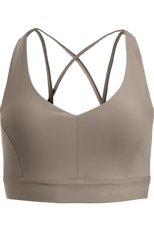 Rethinkit Sports Bra Multi Cross Seville Lingerie Bras & Tops Sports Bras - All Brown