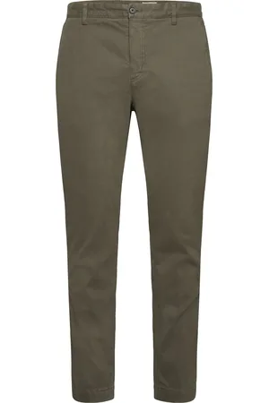 Morris Jeffrey Brushed Chino Designers Trousers Chinos Green