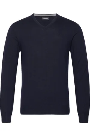 J Lindeberg Lymann Merino V-Neck Sweater Designers Knitwear V-necks Navy