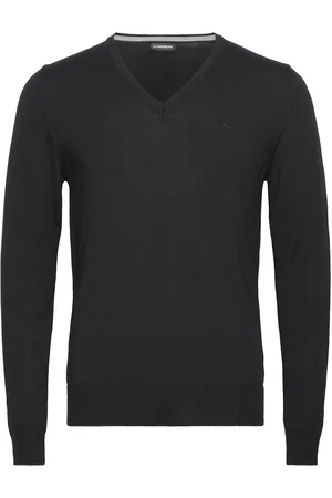 J Lindeberg Lymann Merino V-Neck Sweater Designers Knitwear V-necks Black