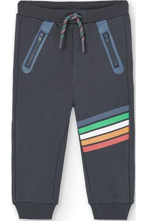 Boboli Fleece Trousers For Baby Boy -Bci Bottoms Sweatpants Grey