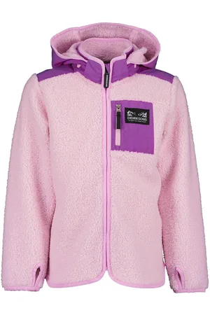 Didriksons Exa Kids Fz Outerwear Fleece Outerwear Fleece Jackets Pink
