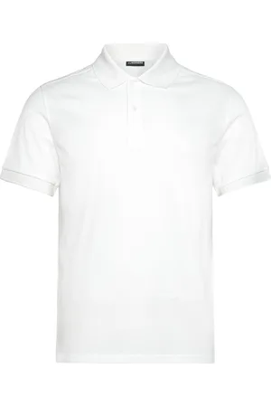 J Lindeberg Troy Pique Polo Shirt Designers Polos Short-sleeved White