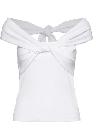BZR Fionabzcrossover Top Tops T-shirts & Tops Sleeveless White