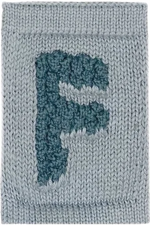 Smallstuff Knitted Letter F, Blue Home Kids Decor Decoration Accessories-details Blue