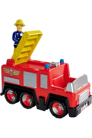 Brandmand Sam Fireman Sam Jupiter Fire Truck With Sam Figurine Toys Toy Cars & Vehicles Toy Cars Fire Trucks Red