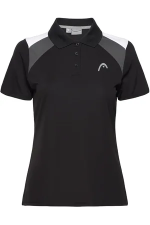 Head Club 22 Tech Polo Shirt Women Sport T-shirts & Tops Polos Black