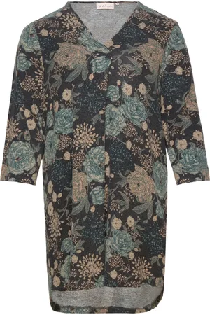 Wasabi Wa-Selena Tops Tunics Green
