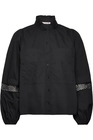 A-View Tiffany Shirt Tops Shirts Long-sleeved Black