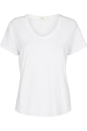 Levete Room Lr-Any Tops T-shirts & Tops Short-sleeved White