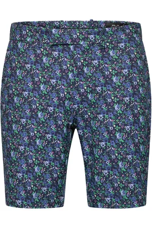 Ralph Lauren 9-Inch Tailored Fit Floral Stretch Short Sport Men Men Sports Clothes Sport Shorts Sport Golf Shorts Blue