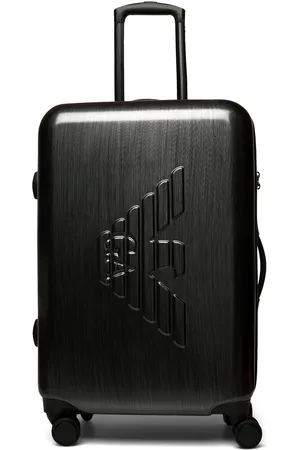 Emporio Armani Trolley Designers Suitcases Silver