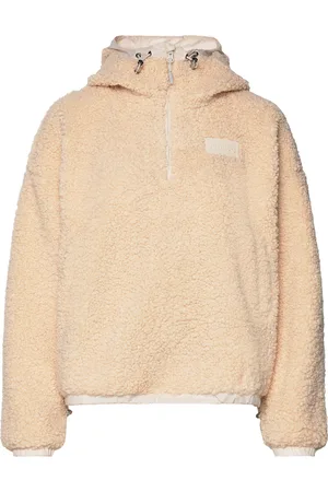 Johaug Sway Pile Hoodie Sport Sweat-shirts & Hoodies Hoodies Beige