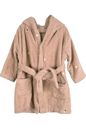 Filibabba Embroidered Bathrobe 3-4 Years - Frappé Aamutakki Kylpytakki Coral