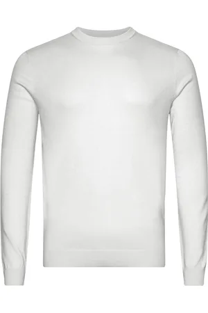 Only & Sons Onswyler Life Reg 14 Ls Crew Knit Noos Tops Knitwear Round Necks White
