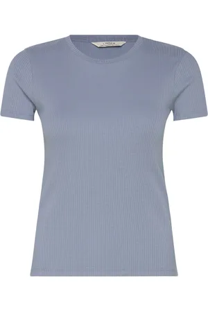 Lindex Top Lova Tops T-shirts & Tops Short-sleeved Blue