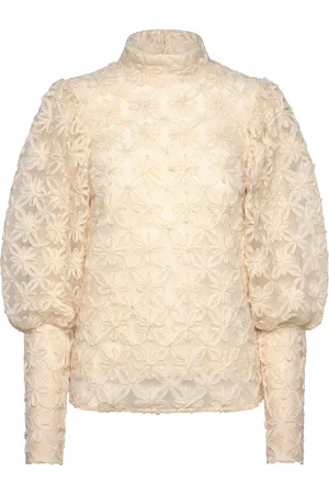 Munthe Thiki Tops Blouses Long-sleeved Cream