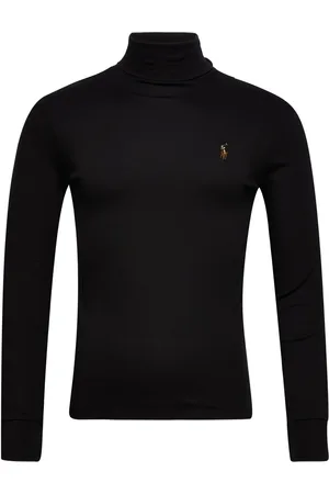 Ralph Lauren Soft Touch-Lsturtlem1 Designers T-shirts Long-sleeved Black
