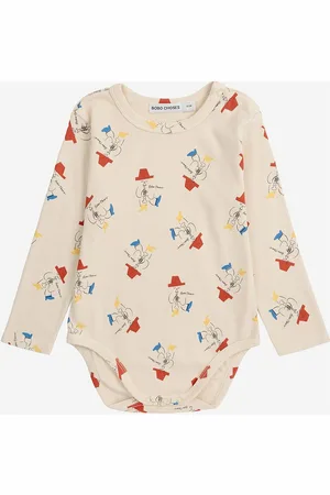 Bobo Choses Baby Magic Flute Player All Over Body Bodies Long-sleeved Beige