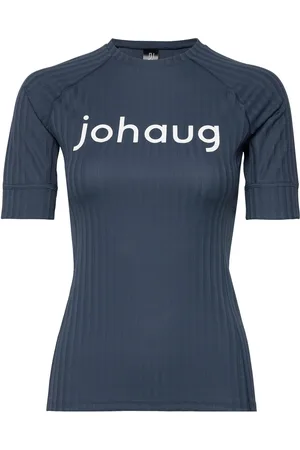 Johaug Rib Tech Tee Sport T-shirts & Tops Short-sleeved Navy