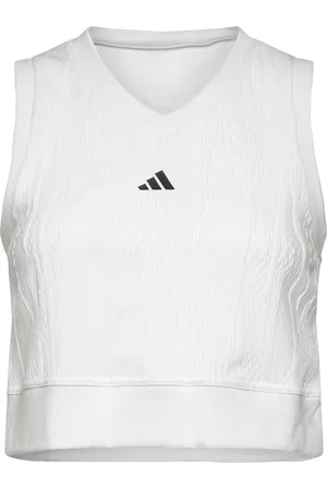 adidas Crop Top Pro Sport Sport Clothing Sports Tops & T-shirts Sport Crop Tops Sport Sleeveless Crop Tops White
