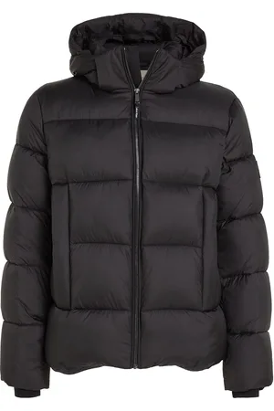 Calvin Klein Hooded Quilt Puffer Mw Villakangastakki Pitkä Takki Black