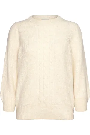 Ichi Ihkamara Ms3 Tops Knitwear Jumpers Cream