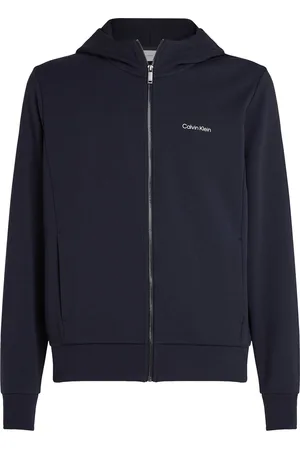 Calvin Klein Micro Logo Repreve Hoodie Jacket Tops Sweat-shirts & Hoodies Hoodies Navy