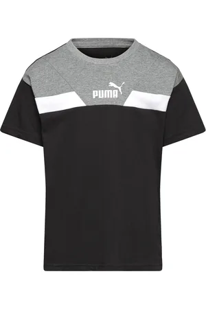 PUMA Power Colorblock Tee B Tops T-shirts Short-sleeved Black