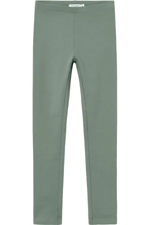 NAME IT Nkfdavina Solid Swe Legging Bru N Noos Bottoms Leggings Green