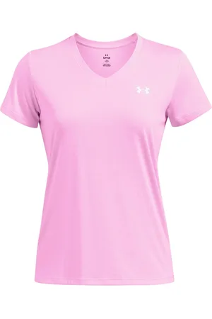 Under Armour Tech Ssv- Twist Sport T-shirts & Tops Short-sleeved Pink