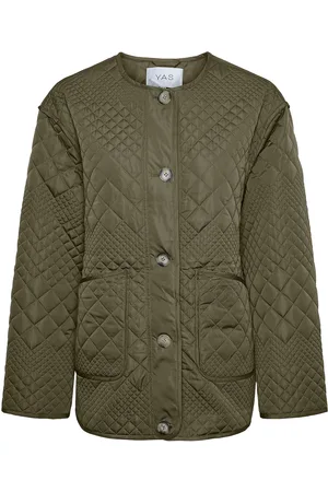 Y.A.S Laurie Ls Padded Jacket S. Noos Tikkitakki Green