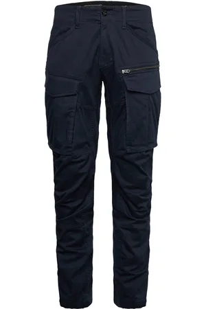 G-Star Rovic Zip 3D Regular Tapered Bottoms Trousers Cargo Pants Navy