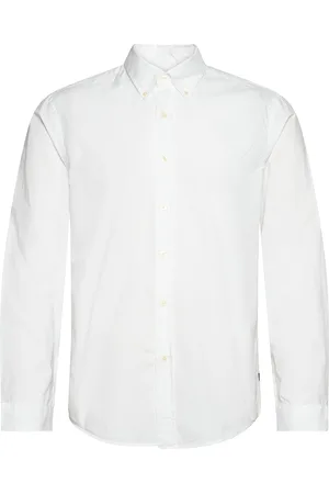 Lexington Classic Poplin Sc Shirt Tops Shirts Casual White