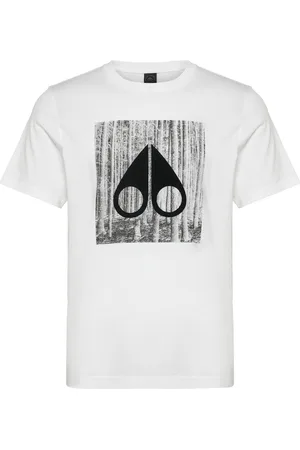 Moose Knuckles Igneous Tee Tops T-shirts Short-sleeved White