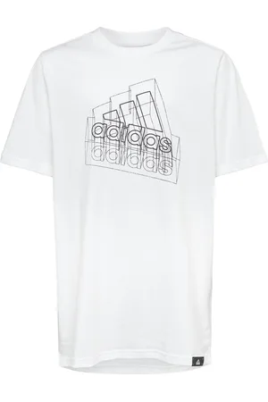 adidas Tech Table Tops T-shirts Short-sleeved White